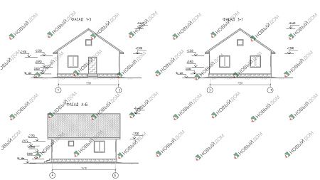 Одноэтажный дом «Монро» 52 м2