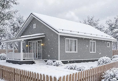 Одноэтажный дом «Дора» 101 м2 с террасой