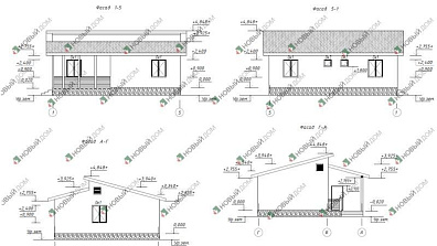 Одноэтажный дом «Молодость» 73 м2 с террасой